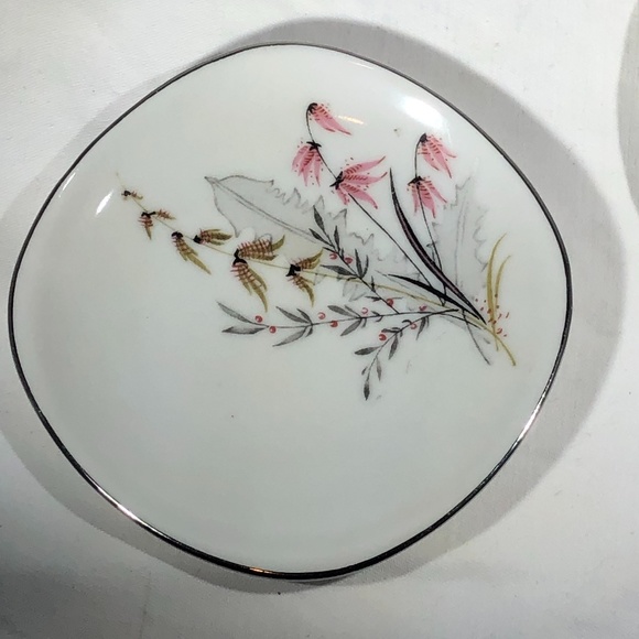 VINTAGE SCHWARZENHAMMER BAVERIA GERMANY FLORAL PLATES - SET OF 2 - Picture 14 of 15